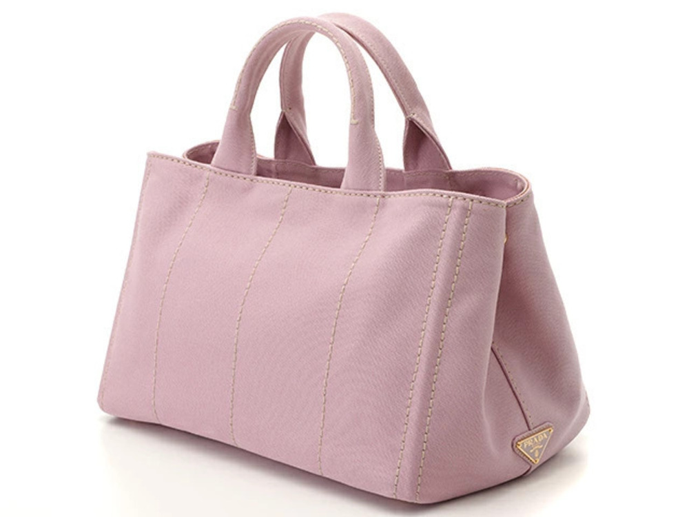 Prada Canapa pink tote bag canvas Pink